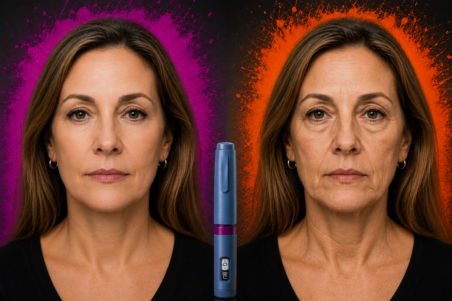 The facial aging that can come with rapid weight loss, often called Ozempic face