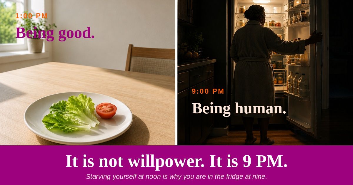 You Are Not Hungry at 9 PM. You Are Exhausted.